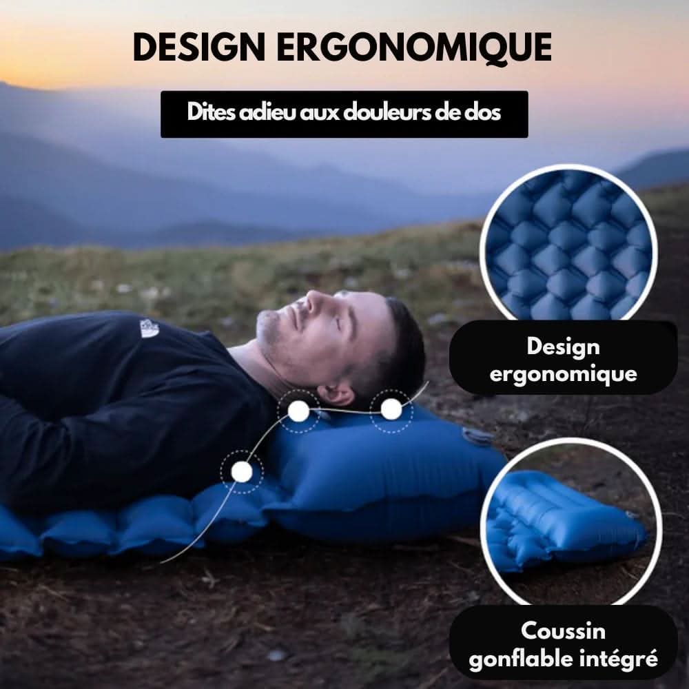 AirTrek Mat - Inflatable camping mattress with foot pump & ergonomic design - Image 3