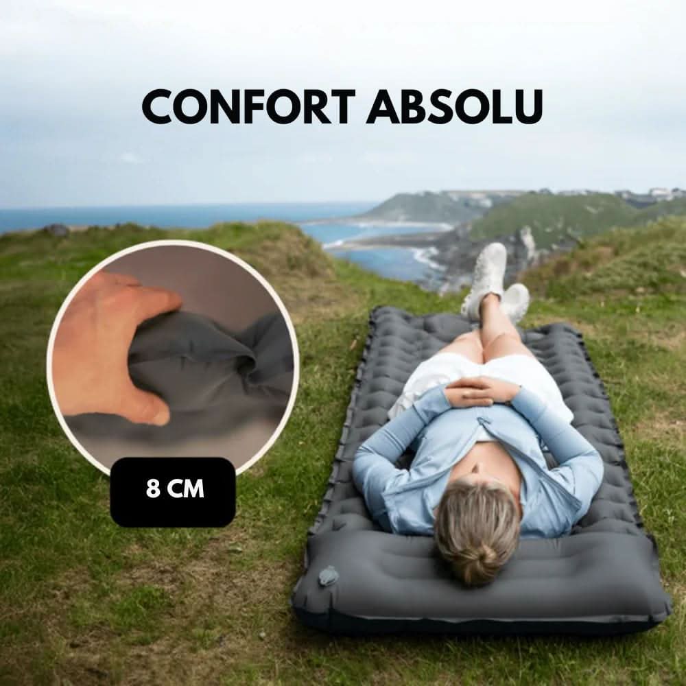 AirTrek Mat - Inflatable camping mattress with foot pump & ergonomic design - Image 4