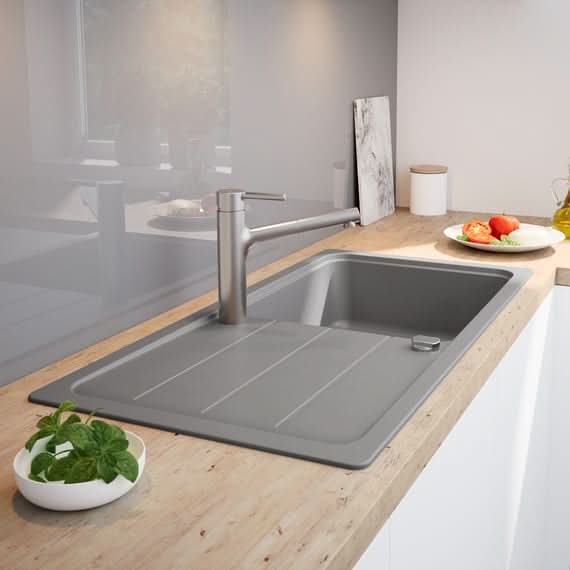 Architectura 50 ceramic washbasin from Villeroy & Boch - Elegant & timeless in fossil grey for every bathroom - Image 4