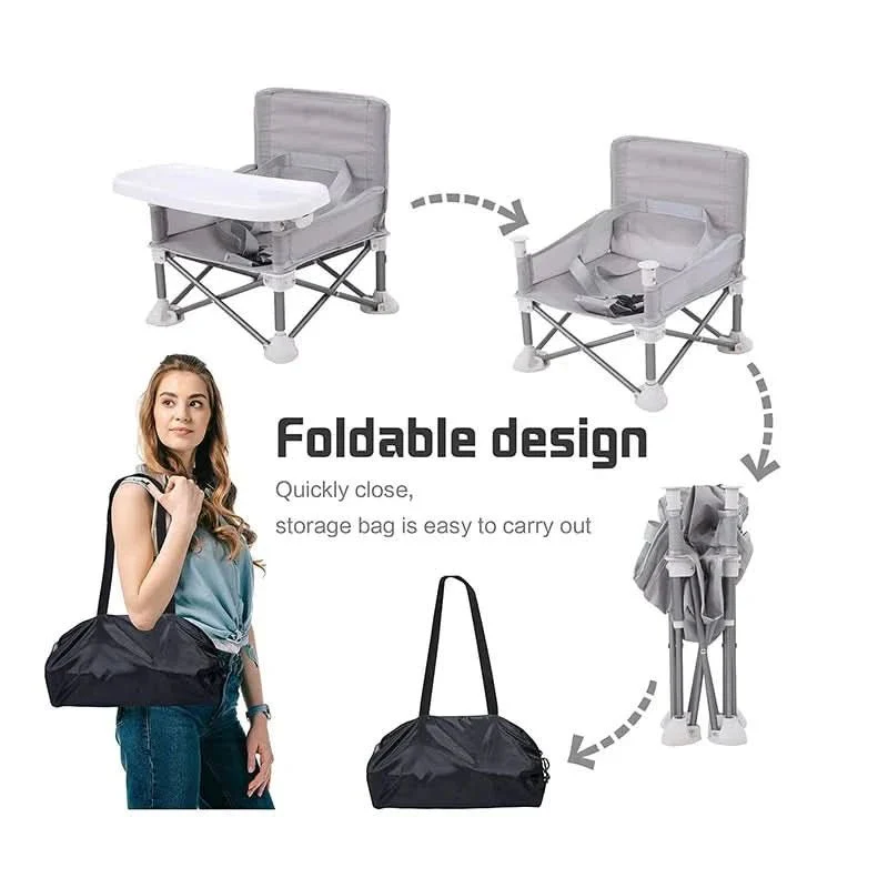 BabyGo Seat - Foldable high chair for travelling - Compact & safe for children - Image 4