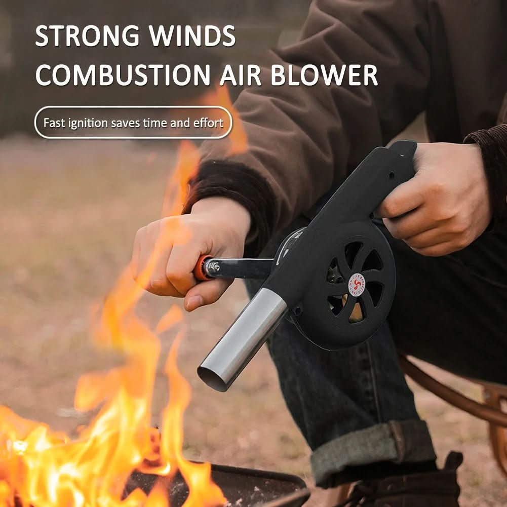 BBQWind Fan - Portable hand crank barbecue fan for easy outdoor firing up - Image 6