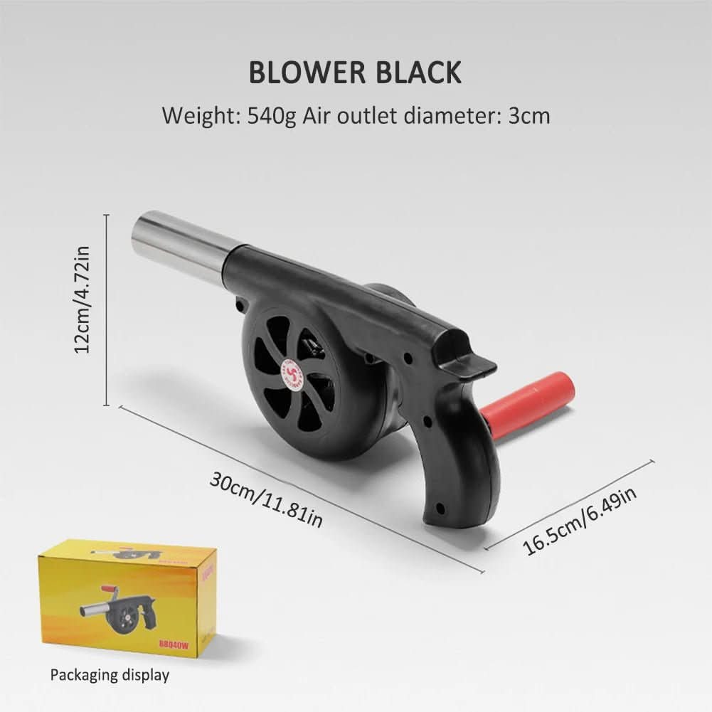 BBQWind Fan - Portable hand crank barbecue fan for easy outdoor firing up - Image 7