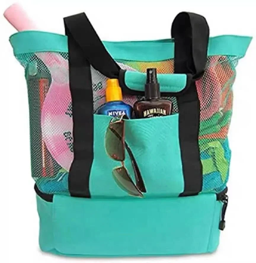 BEACHMATE – Waterproof Beach and Picnic Bag with Mesh Design - Image 3