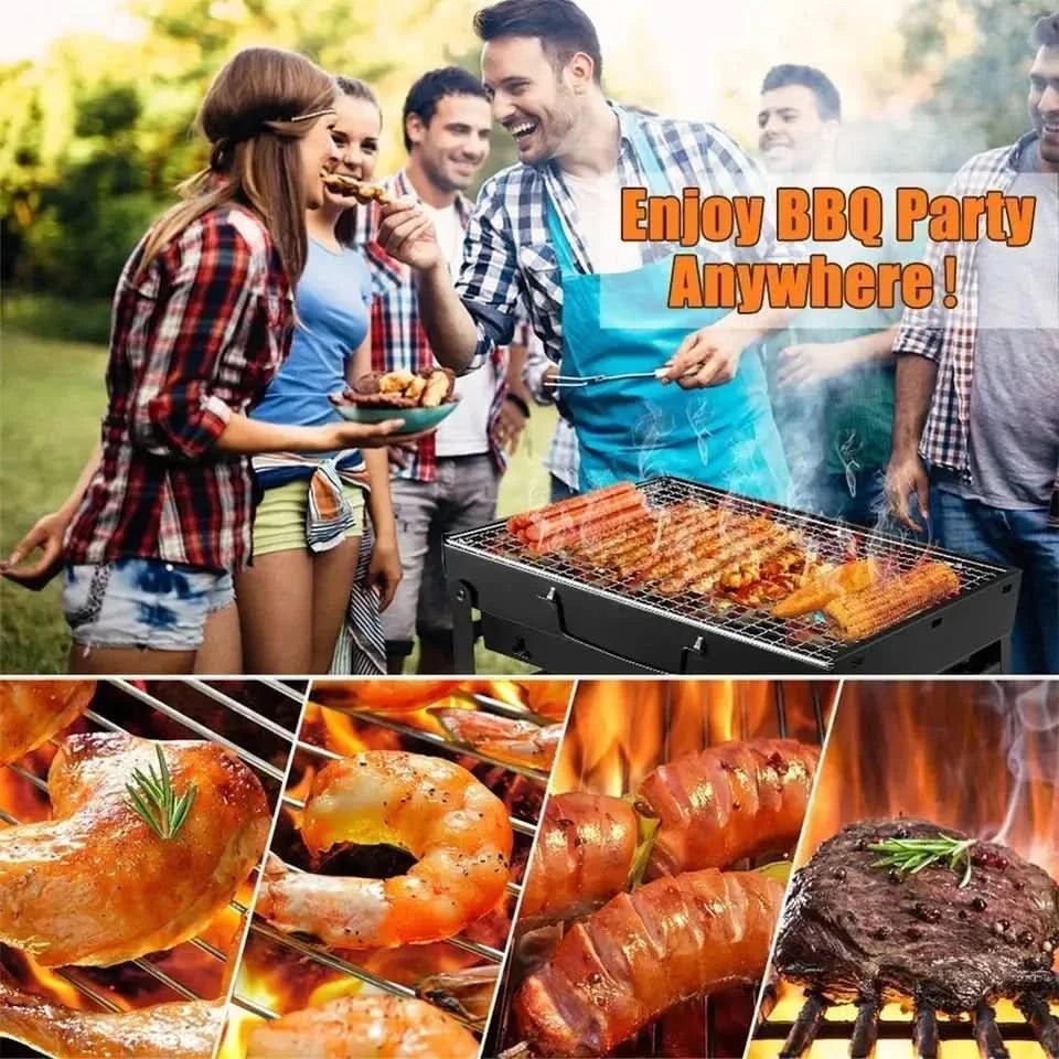 CAMPFLARE – Stainless Steel Charcoal Grill for Compact Outdoor Grilling - Image 5