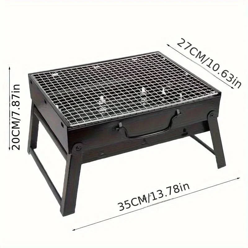 CAMPFLARE – Stainless Steel Charcoal Grill for Compact Outdoor Grilling - Image 7