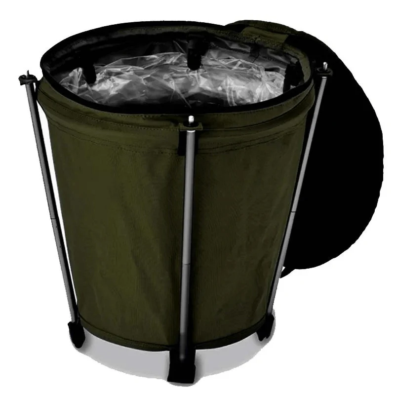 CAMPTRASH BIN - Foldable camping bin made of Oxford fabric with 20 litre capacity & PVC lining - Image 5