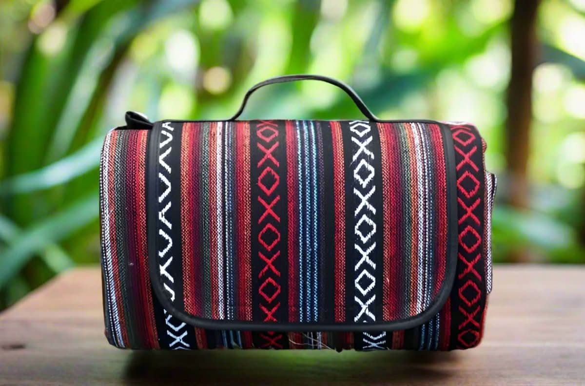 CAMPVIBE BLANKET - Waterproof picnic mat in ethnic style for camping & outdoor comfort - Image 9