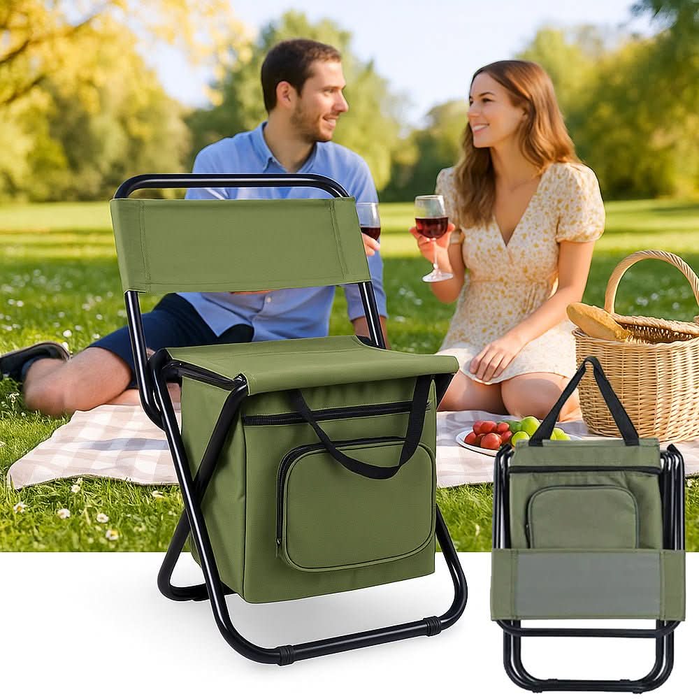 COOLCAMP CHAIR - Folding chair with backrest & integrated cool bag - Image 4
