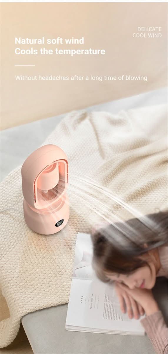 COOLMIST FAN - Portable fan without blades with humidifier and night light for refreshing comfort - Image 12