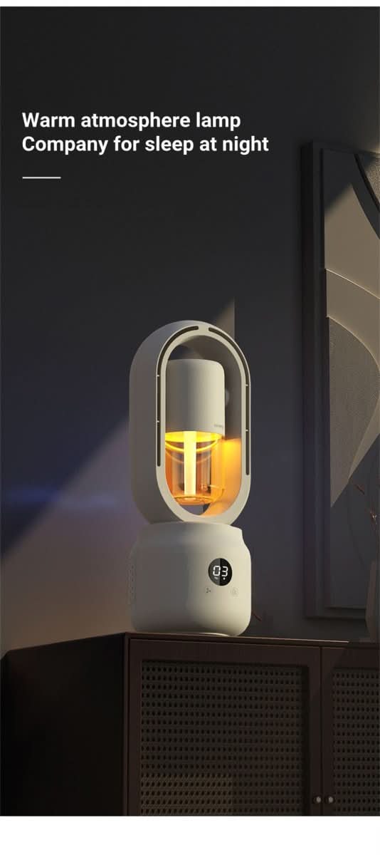 COOLMIST FAN - Portable fan without blades with humidifier and night light for refreshing comfort - Image 15
