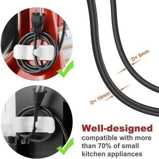 CordKeep kitchen cable holder - Strong hold & clever organisation for blender, toaster & co. - Image 6