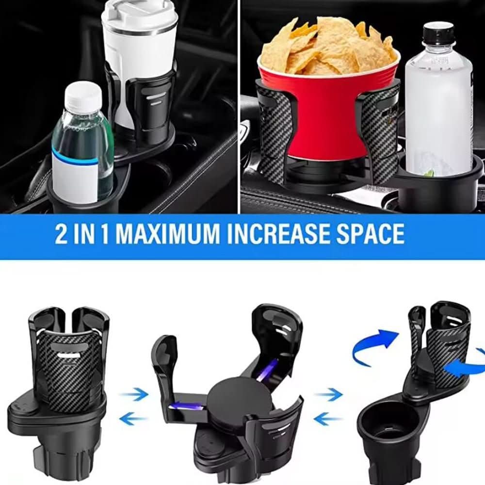 CUPSWIVEL - 360° swivelling car cup holder for double drinks - Image 8