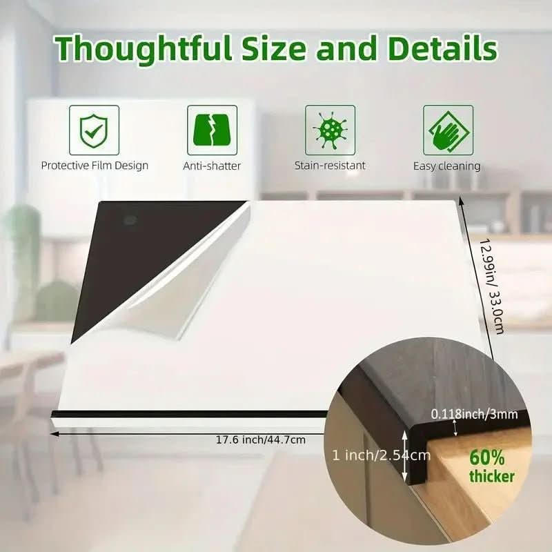 CUTTURA – Acrylic Cutting Board with Protective Lip - Image 4