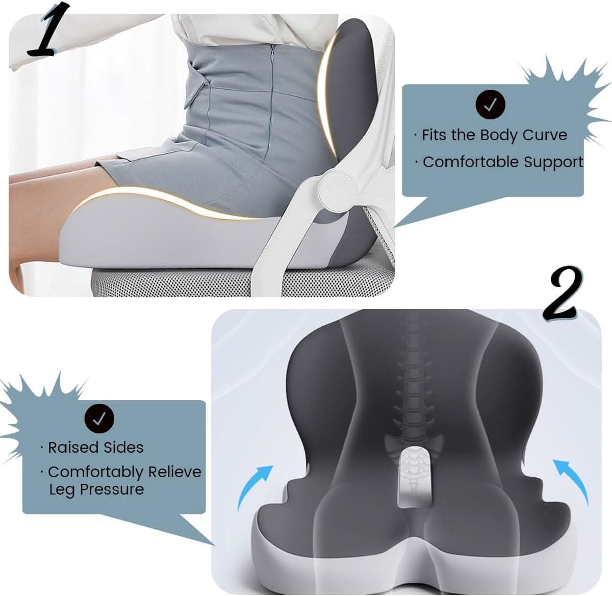 ERGOCOMFORT PAD – Premium Memory Foam Pillow for Posture & Comfort - Image 4