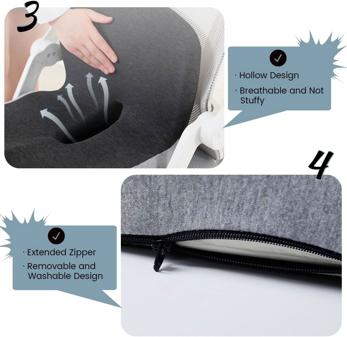ERGOCOMFORT PAD – Premium Memory Foam Pillow for Posture & Comfort - Image 5