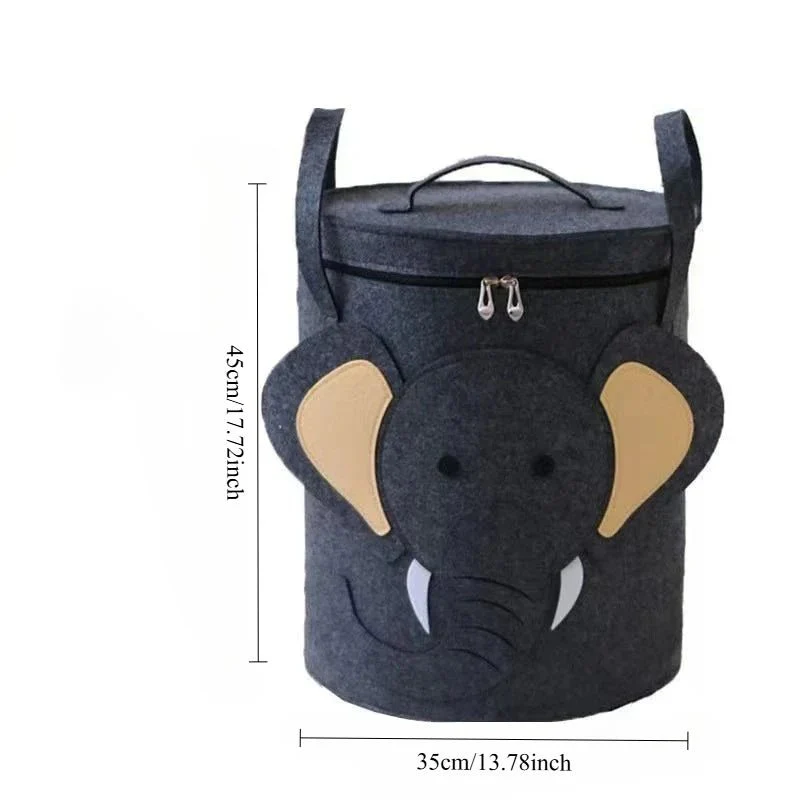 Felt Toy Storage Bag - Dustproof & removable for nursery storage - Image 7