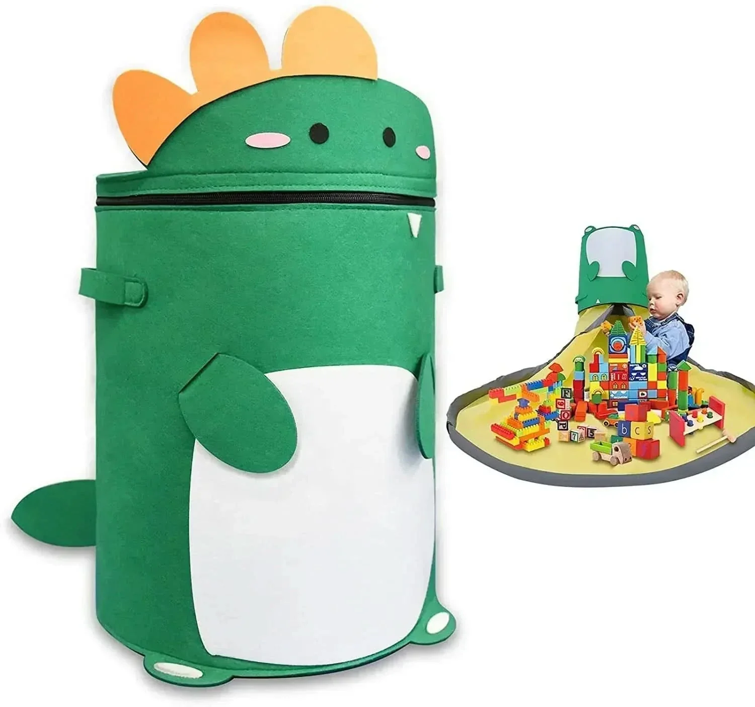 Felt Toy Storage Bag - Dustproof & removable for nursery storage - Image 8