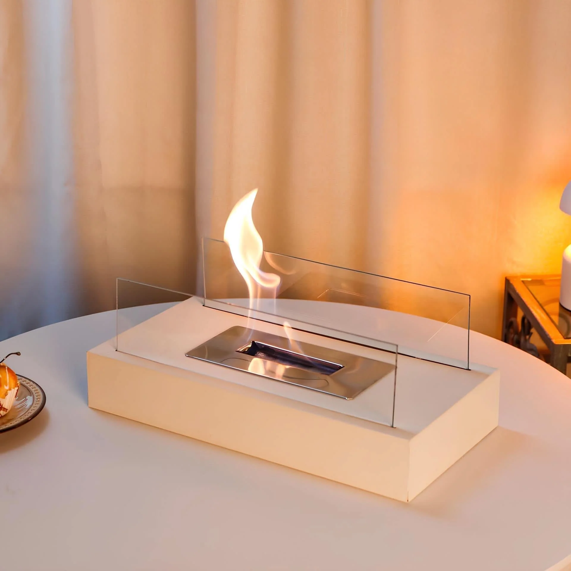 FlameGlow bioethanol table fireplace - Portable & stylish for indoors & outdoors - Image 7