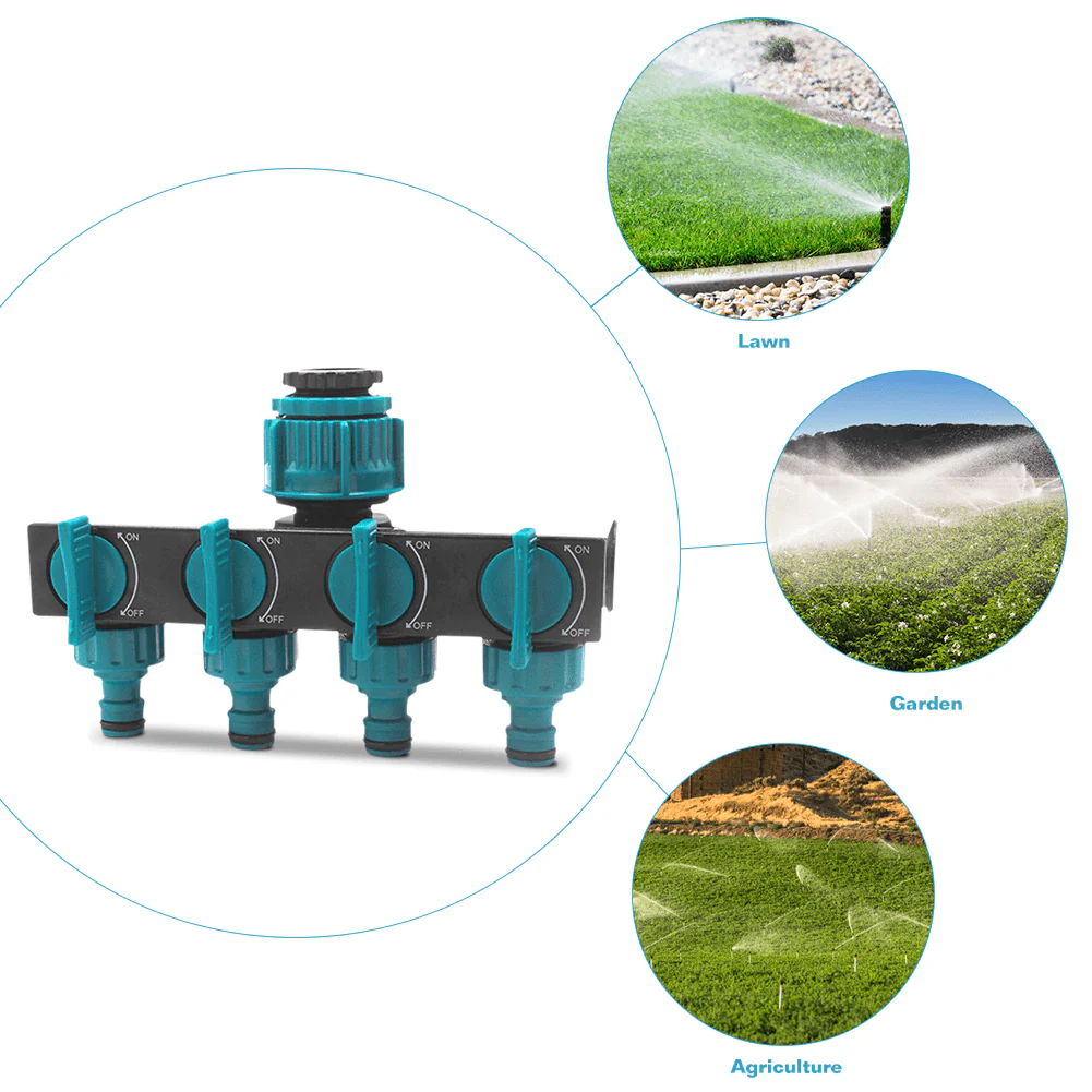 FlowMaster – 4-way garden hose splitter for flexible watering - Image 4