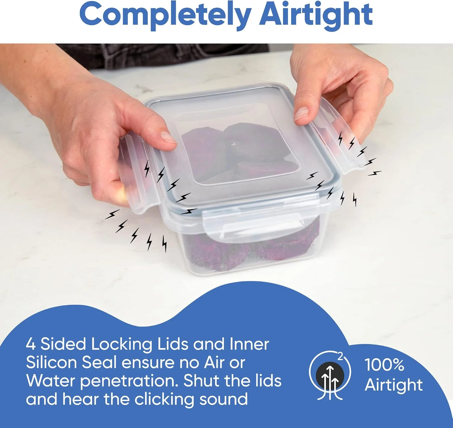 FRESHSTACK – 16 Airtight Storage Boxes for Stylish Kitchen Organization - Image 7
