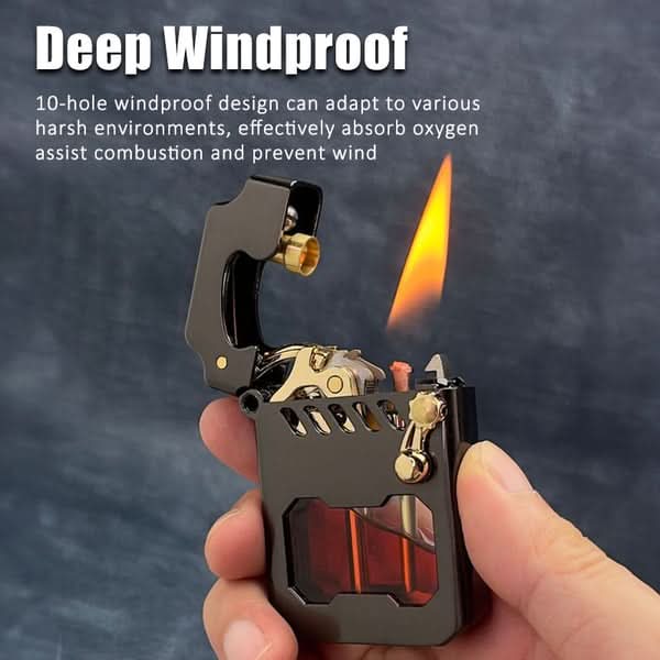 Gearflame Lighter - Windproof lighter with gear mechanism and style - Image 7