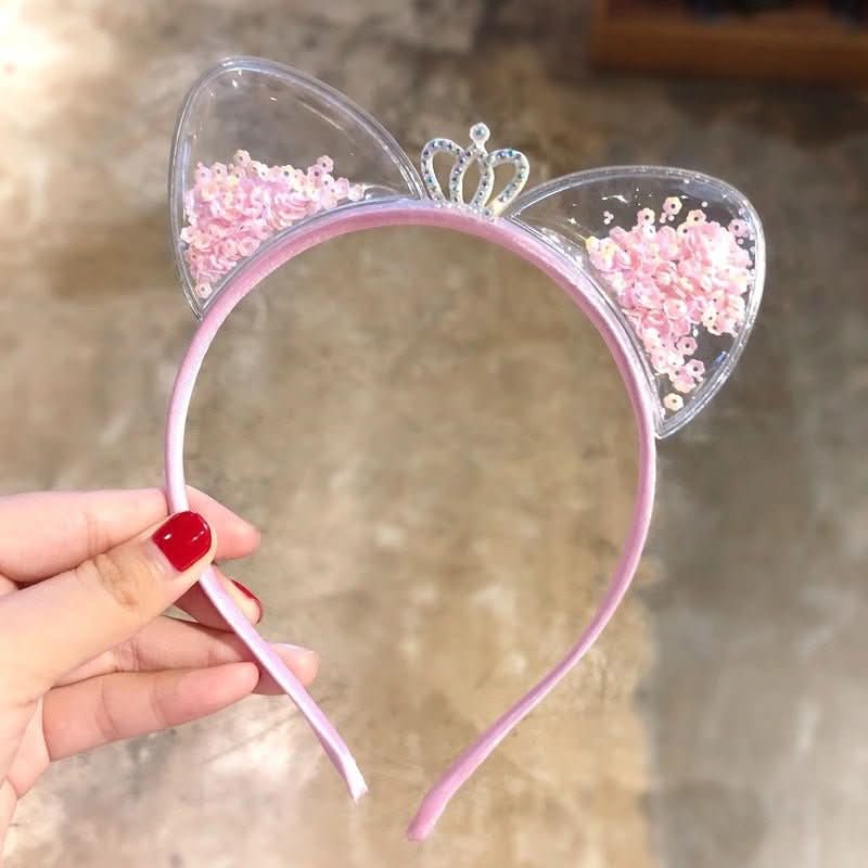 Glamtiara - Glitter hairband with cat ears | Stylish hairband for parties & special occasions - Image 6