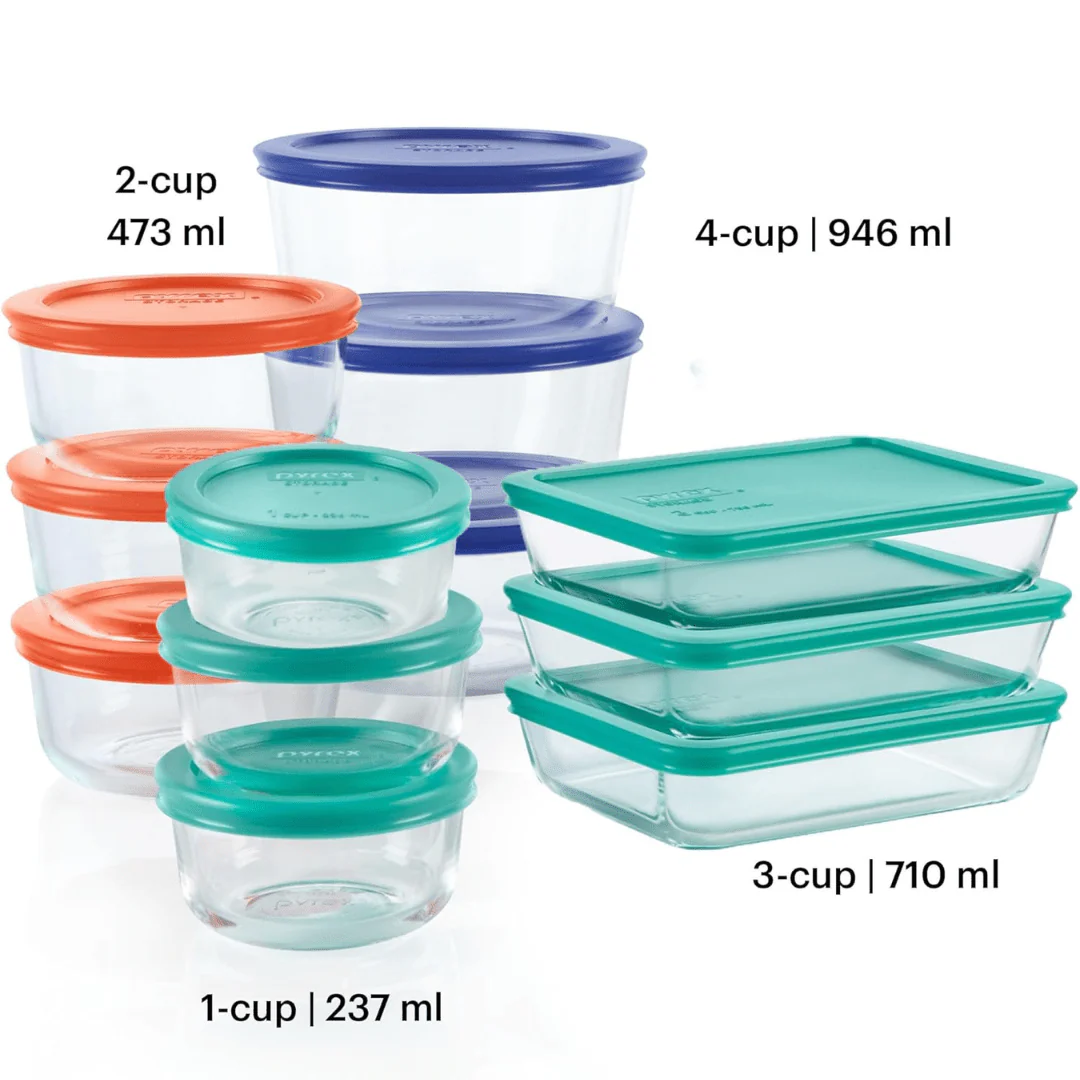 Glasskeer 12-Piece Food Storage Set - BPA-free, airtight for fresh food and efficient organisation - Image 3