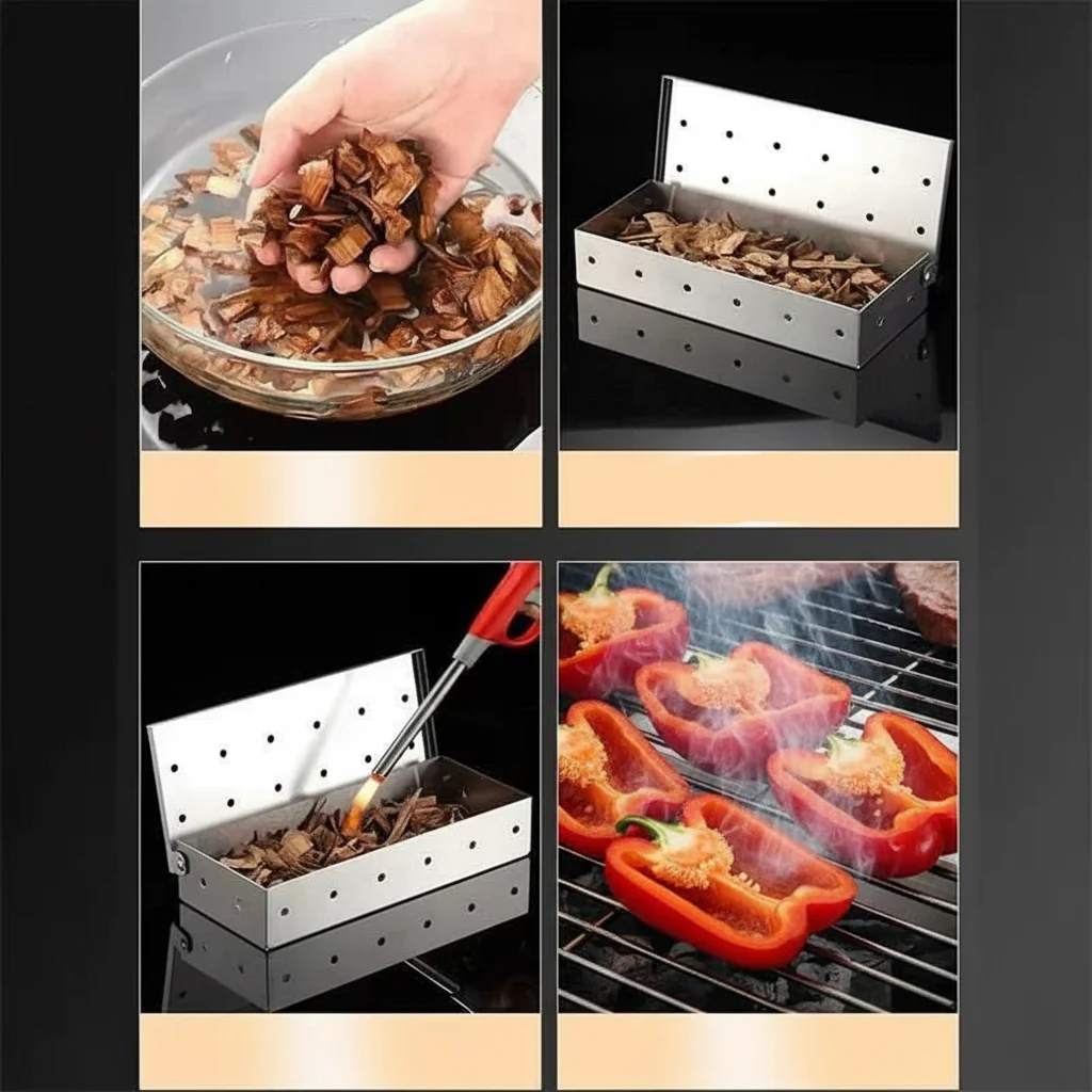 GRILLEDGE – Premium stainless steel smoking box for intense barbecue aroma - Image 4