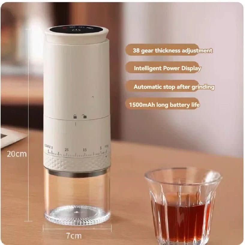 GrindPro – Electric Coffee Grinder with 38 Grinding Levels and USB-C Charging Function - Image 4