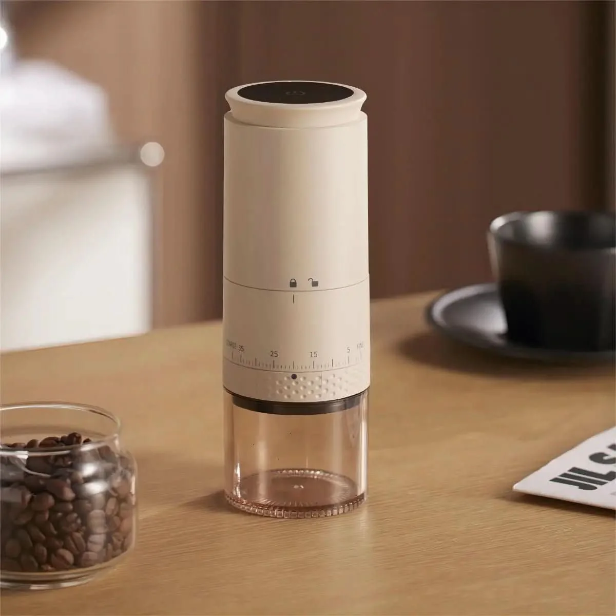 GrindPro – Electric Coffee Grinder with 38 Grinding Levels and USB-C Charging Function - Image 6
