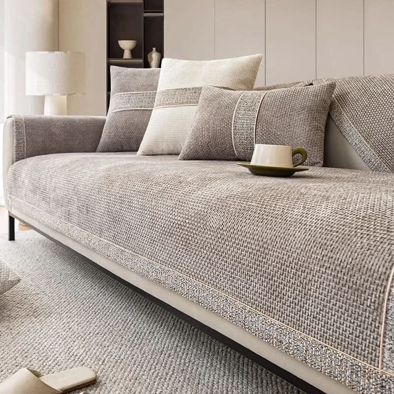 LeinenLux sofa cover - Non-slip & stylish for every living room - Image 7