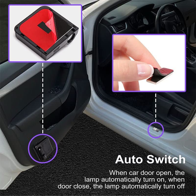 LumiDoor – Wireless LED Car Door Projector Light with Custom Logos - Image 5