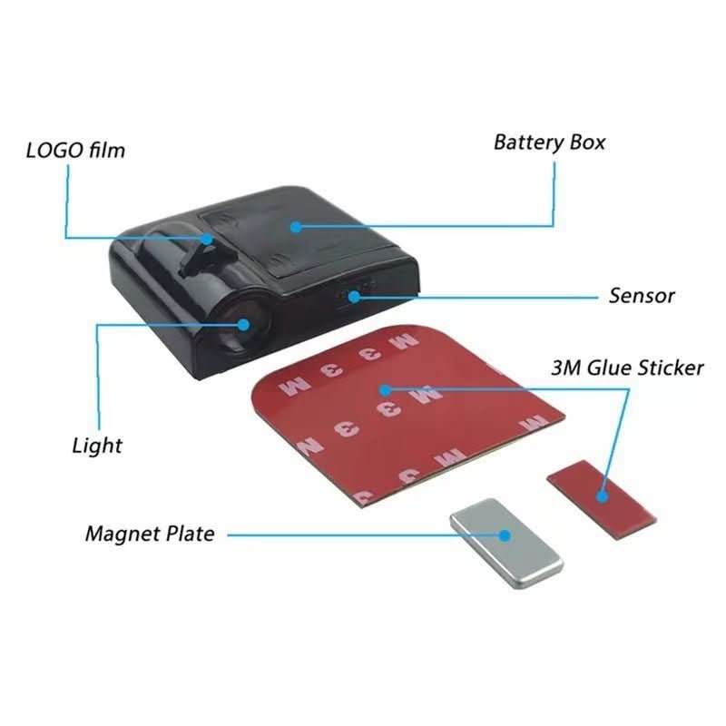LumiDoor – Wireless LED Car Door Projector Light with Custom Logos - Image 7
