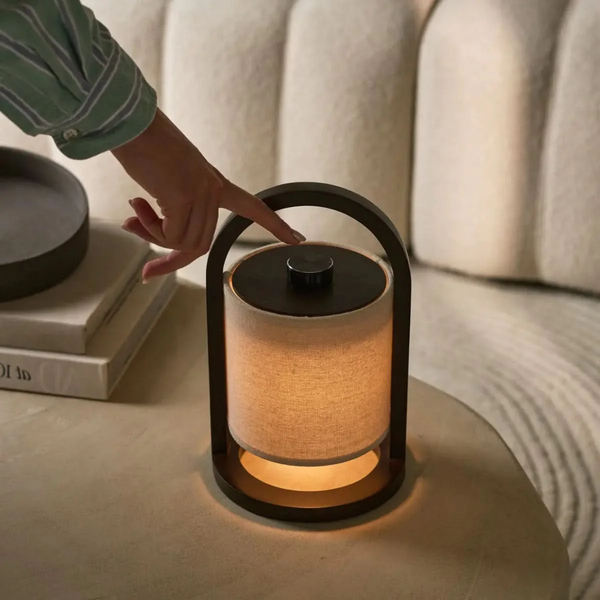 LumiWood LED table lamp - Wireless, 3 light modes & rechargeable battery up to 100 hours - Image 5