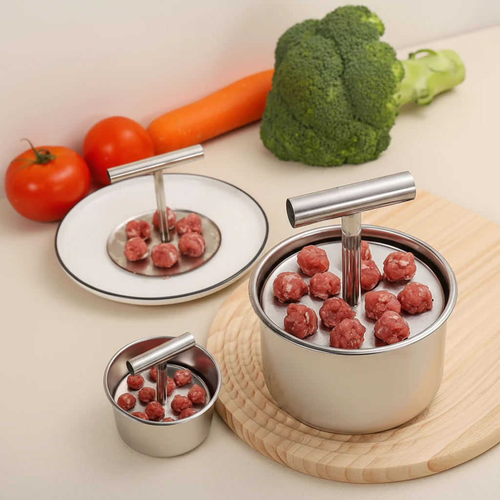 MeatMaster stainless steel meatball mould - Uniform & practical for every kitchen - Image 7