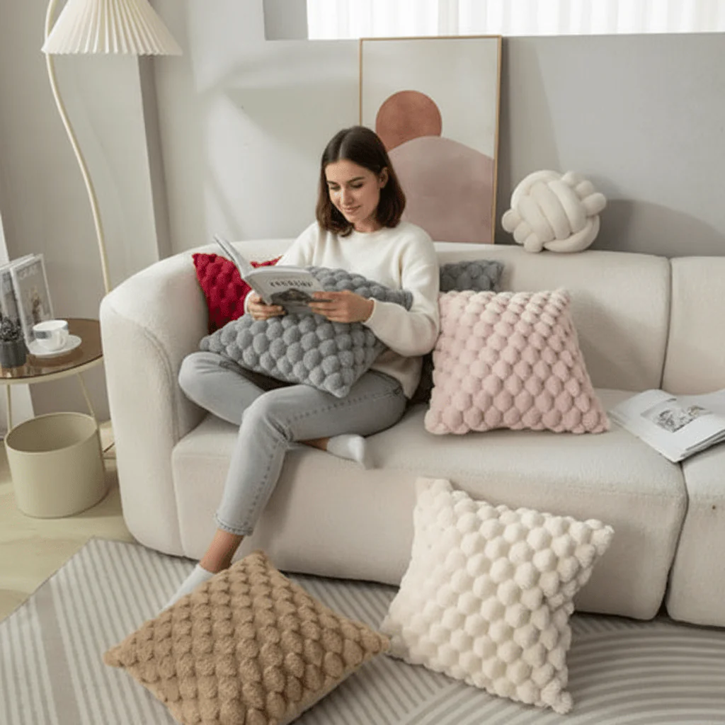 MELONIQUE – Marshmallow pillowcase with stylish 3D design - Image 3