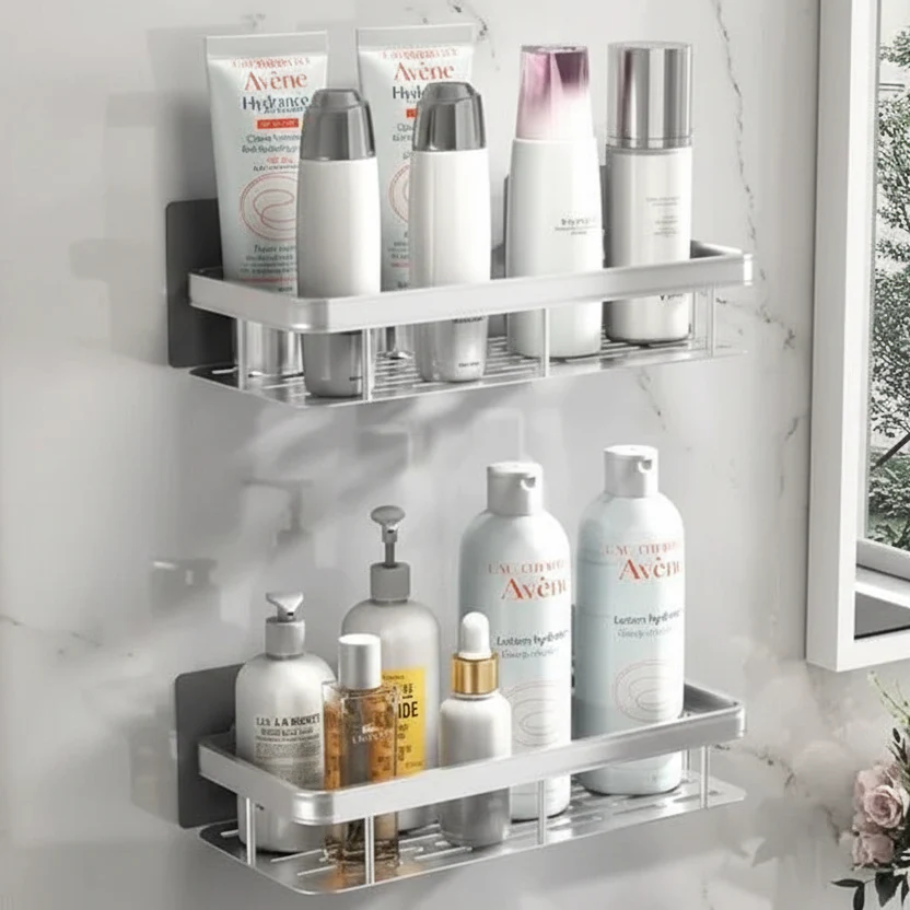 NordicShelf adhesive shelf for the bathroom - drill-free & stylish for every bathroom - Image 10