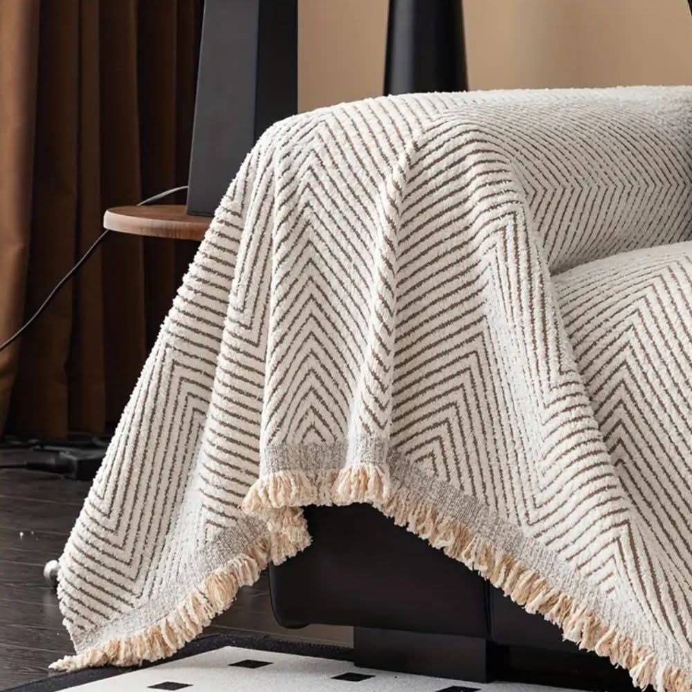 PlushGuard – Herringbone Sofa Cover, Splash-Proof and Non-Slip - Image 5