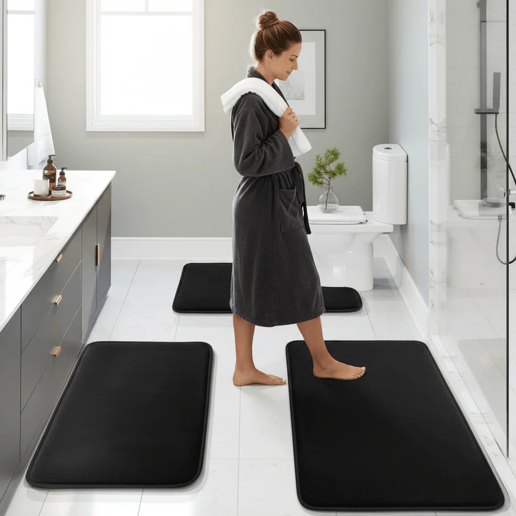RELAXPAD – Ultra-soft memory foam bath mat set with quick-drying fabric - Image 3