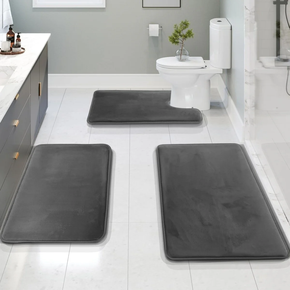 RELAXPAD – Ultra-soft memory foam bath mat set with quick-drying fabric - Image 4