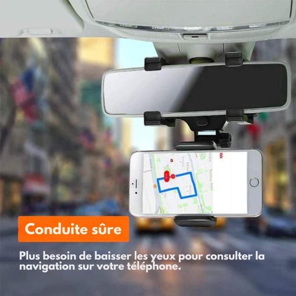 ROADVIEW - Rear-view mirror mobile phone holder for safe driving - Image 5