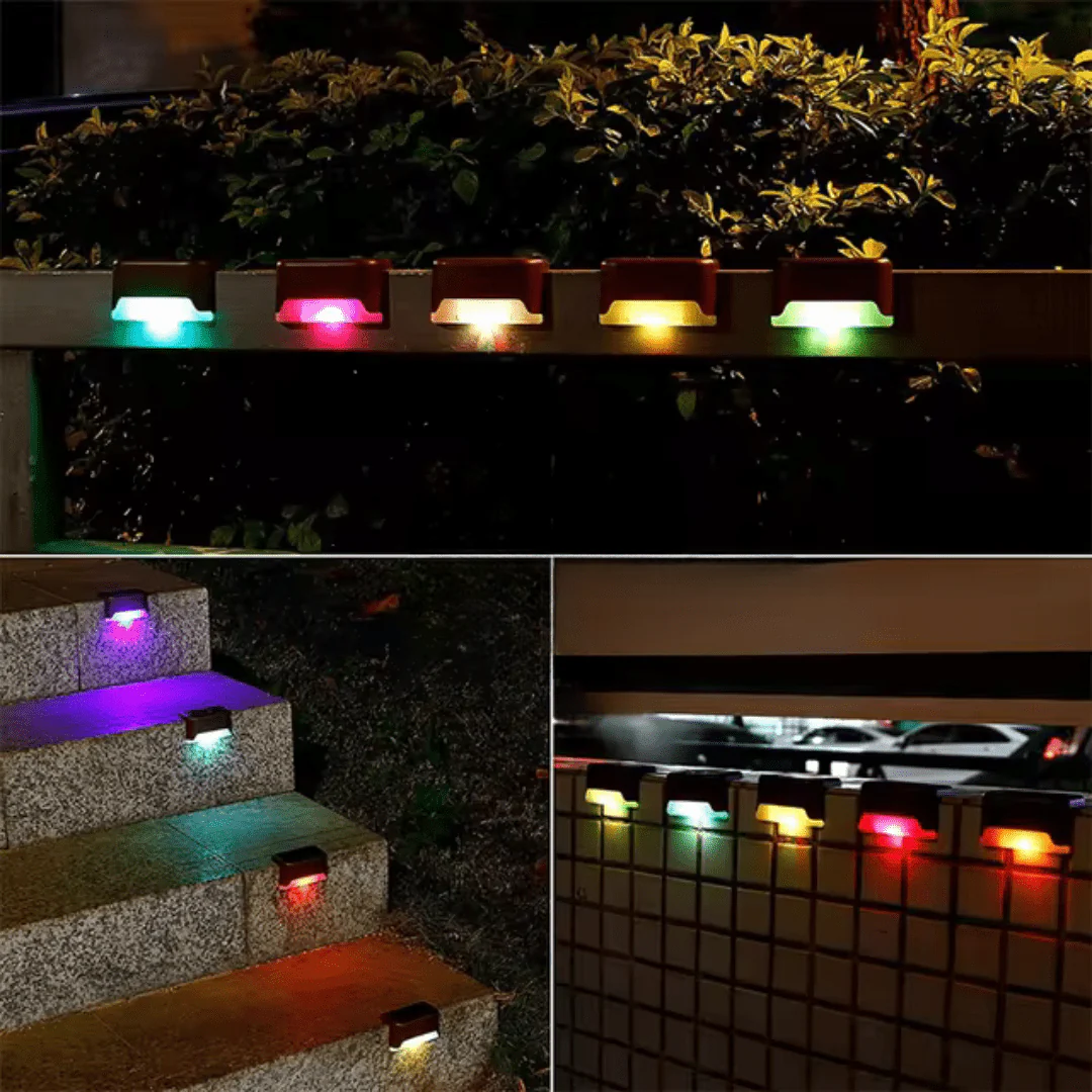 GlowLite Solar - Self-adhesive solar lights for garden, stairs & balcony with warm white light - Image 3
