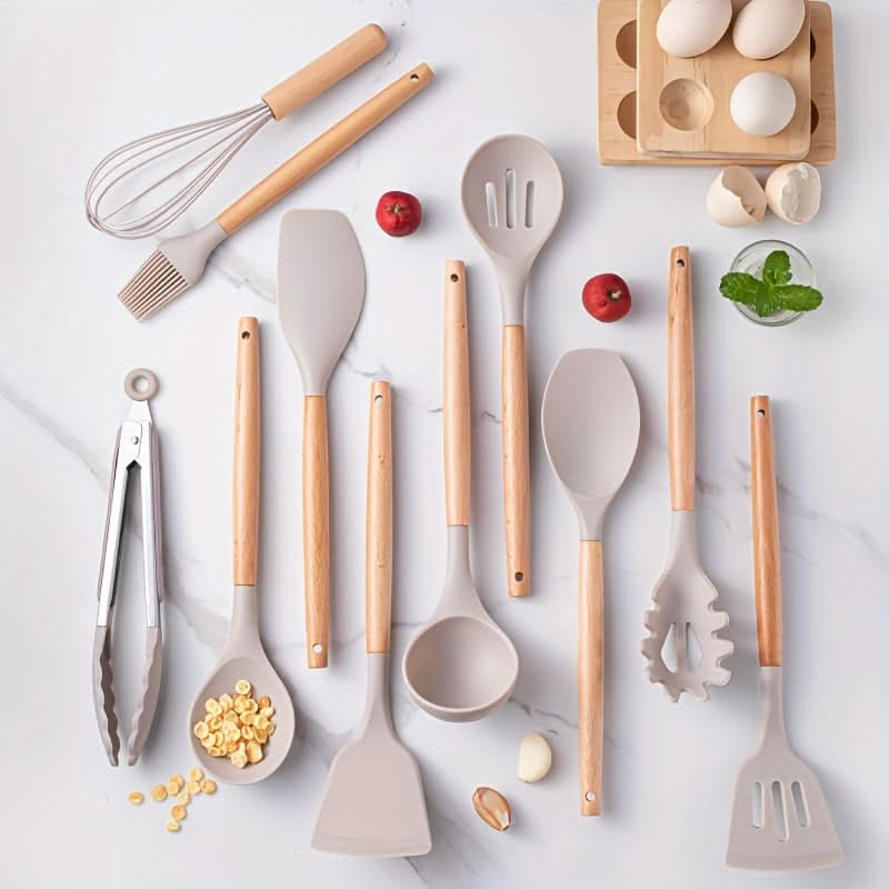 Silicone kitchen utensil set - Heat-resistant & stylish for every kitchen - Image 3