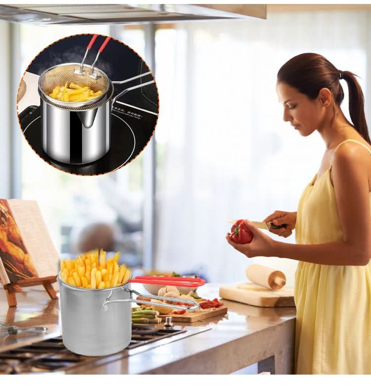SmartFry Pot - Stainless steel deep fryer with anti-scald handle & oil-saving design - Image 3