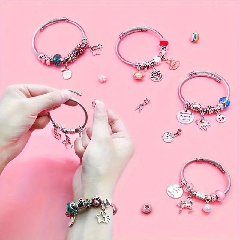 SPARKLINA – Creative Bracelet Craft Kit for Girls with Sparkling Charms - Image 4