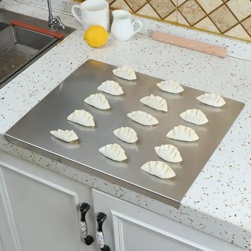 STEELCUT PRO - Stainless steel cutting board with non-slip underside & integrated lip - Image 3