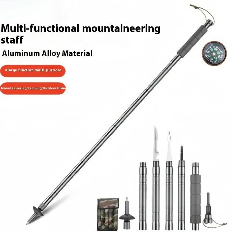 SURVIVAL TREKKER - Tactical hiking pole with multi-tool function for outdoor & emergencies - Image 6
