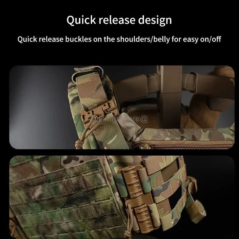 TACTICAL ARMOR CARRIER - Modular protective waistcoat with laser-cut MOLLE & quick-release system - Image 10