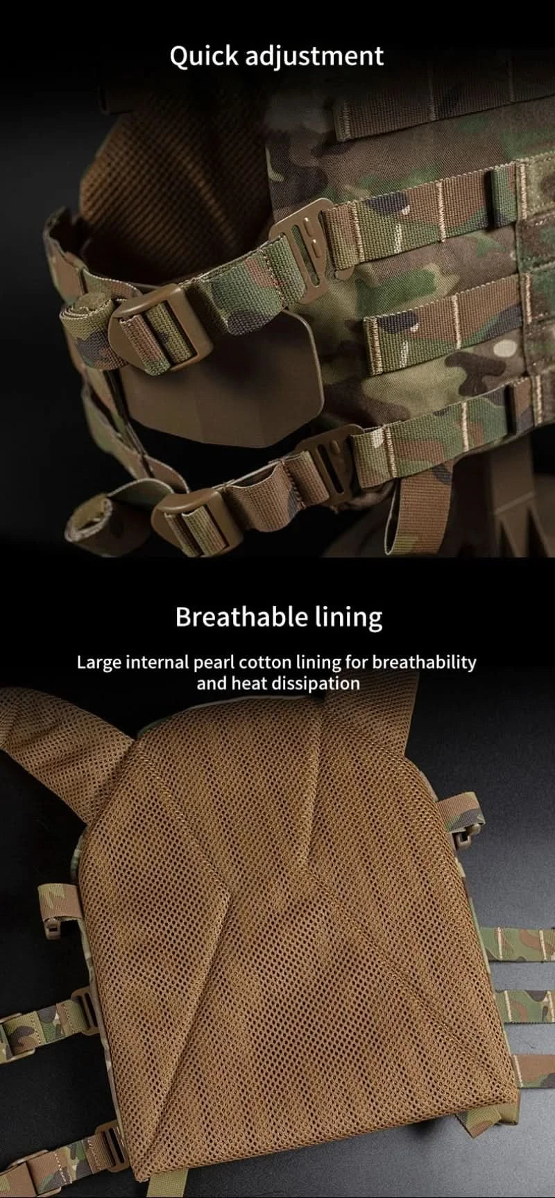 TACTICAL ARMOR CARRIER - Modular protective waistcoat with laser-cut MOLLE & quick-release system - Image 11