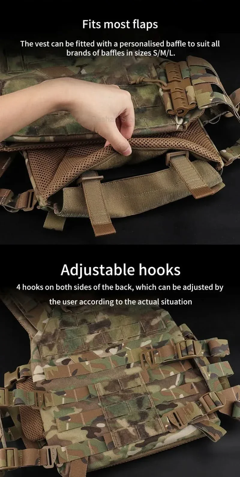 TACTICAL ARMOR CARRIER - Modular protective waistcoat with laser-cut MOLLE & quick-release system - Image 3